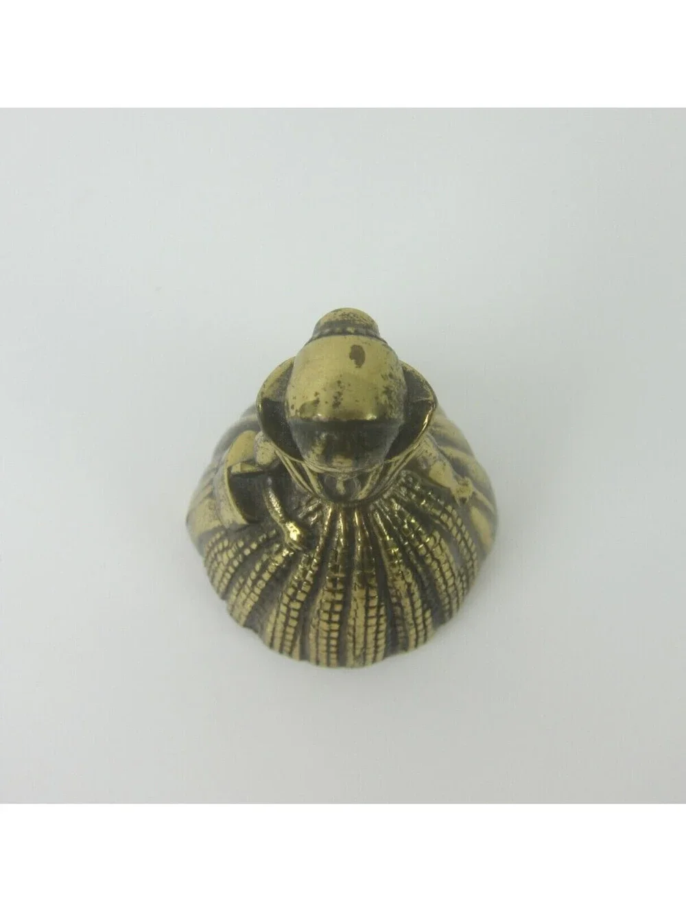 Vintage Brass Bell Crinoline Dress Victorian Lady Tea Table Bell Made in England